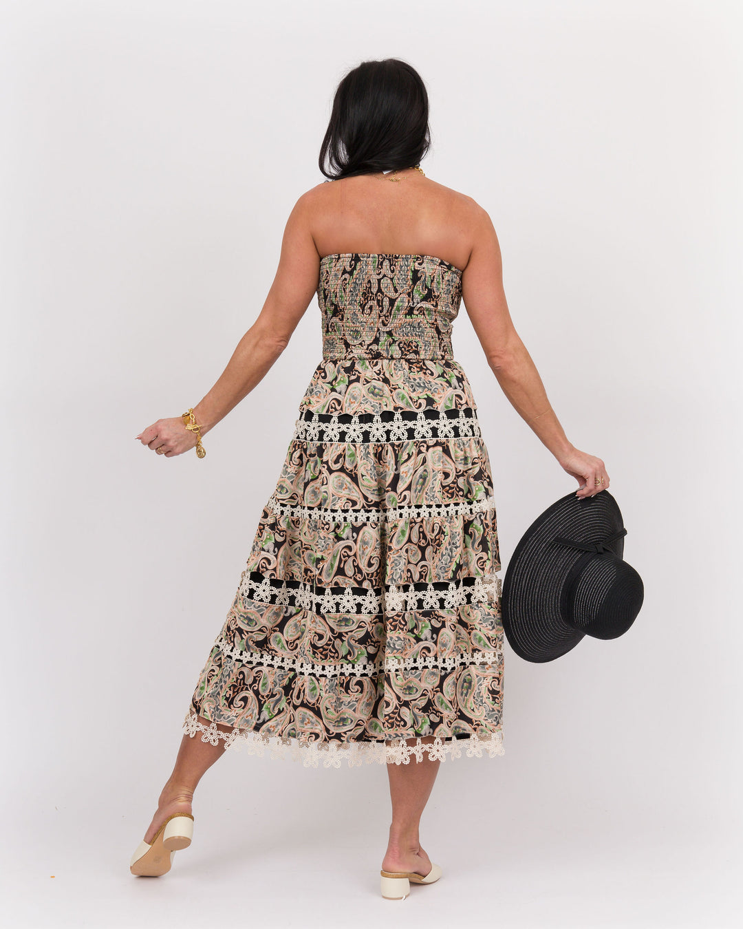 Roxanne Midi Dress - Black