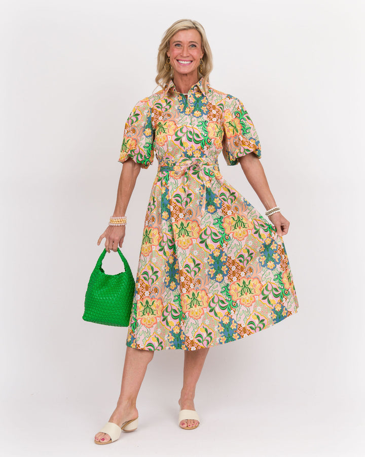 Roseanne Floral Midi Dress