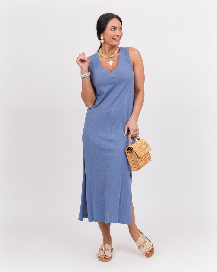 Z Supply Palisades Midi Dress Sky Blue