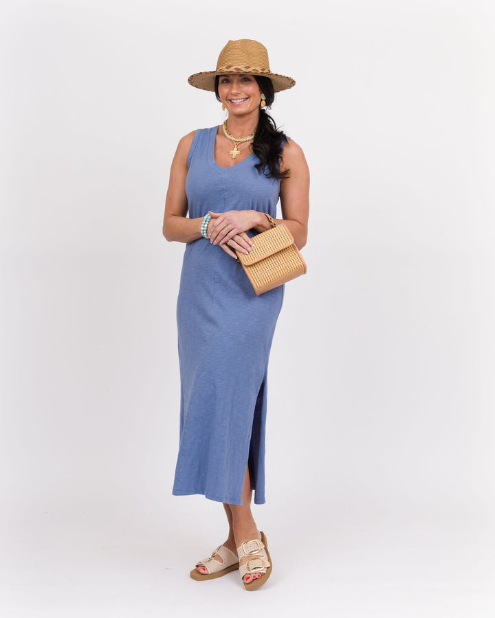 Z Supply Palisades Midi Dress Sky Blue