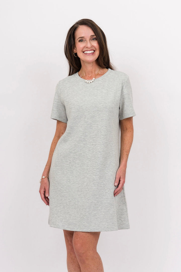 Piece of Me Dress-Heather Grey