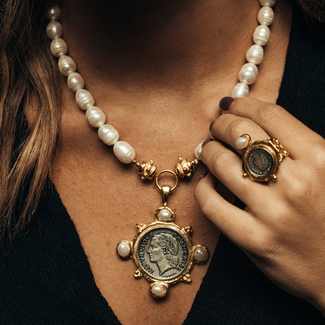 Susan Shaw French Franc Marie Necklace