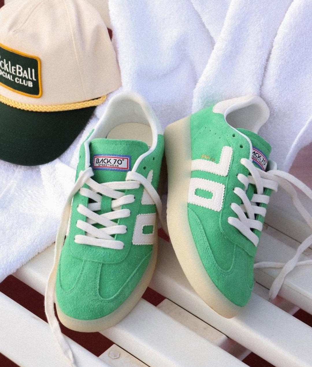 BACK 70 - BOSTON 2505 in GREEN Sneakers