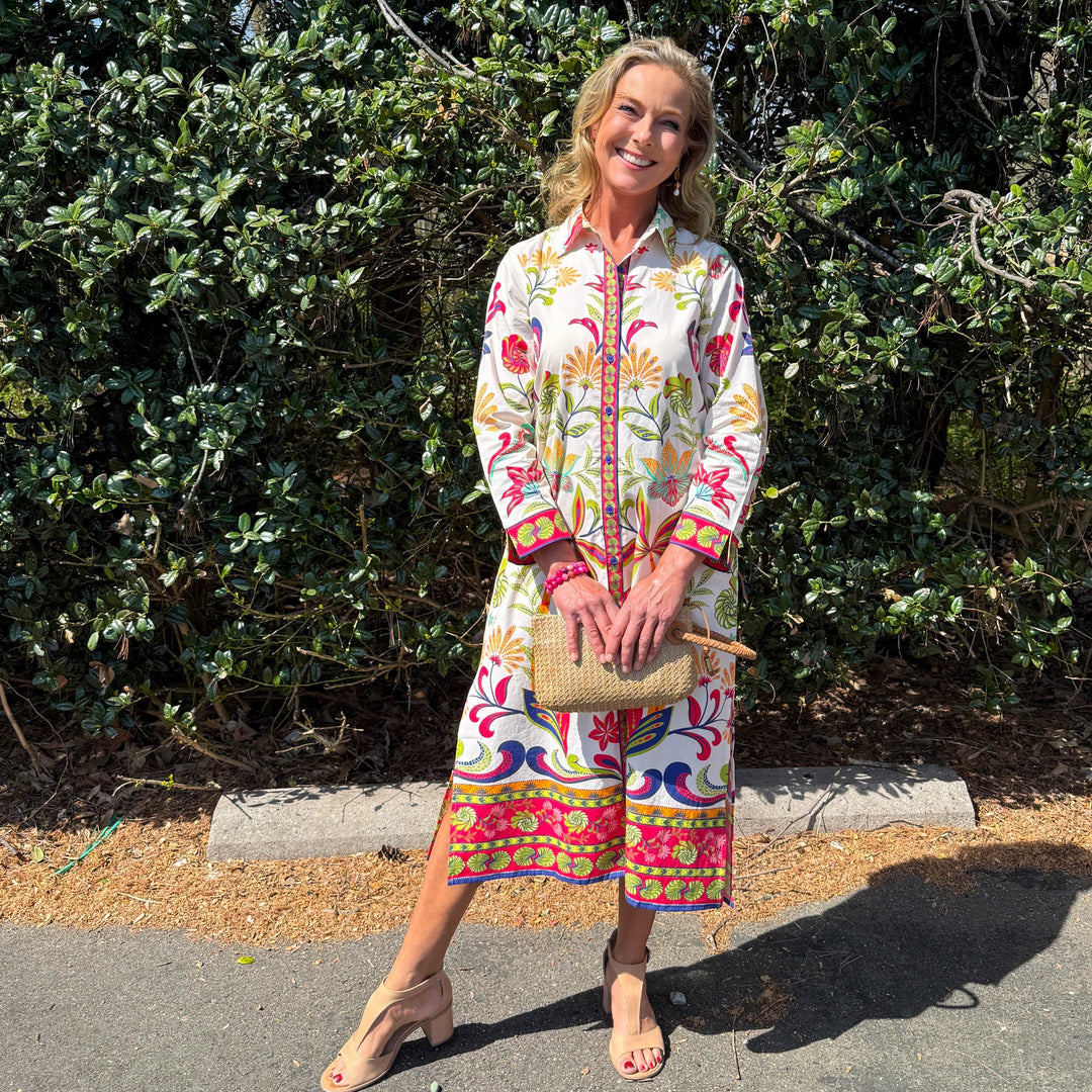 Eliza Dress - Coral Island