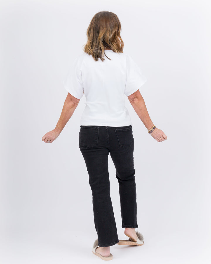 Angel Crew Neck Top White