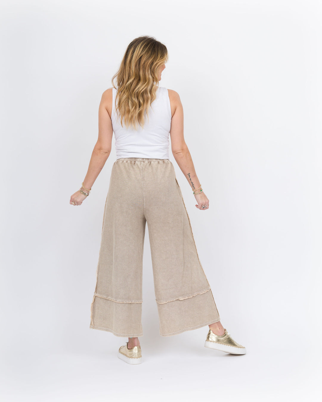 Easy Street Wide Leg Pant - Mushroom