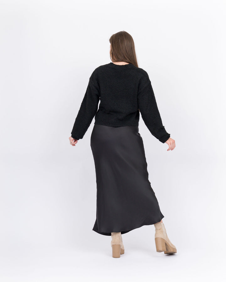 Z Supply Europa Polysheen Skirt- Black