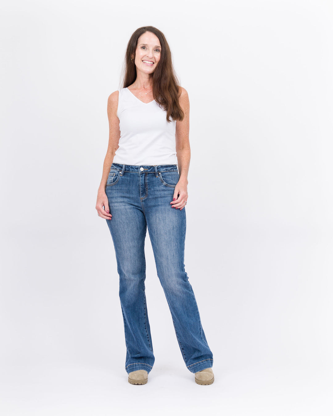 Risen Mid Rise Bootcut Jeans