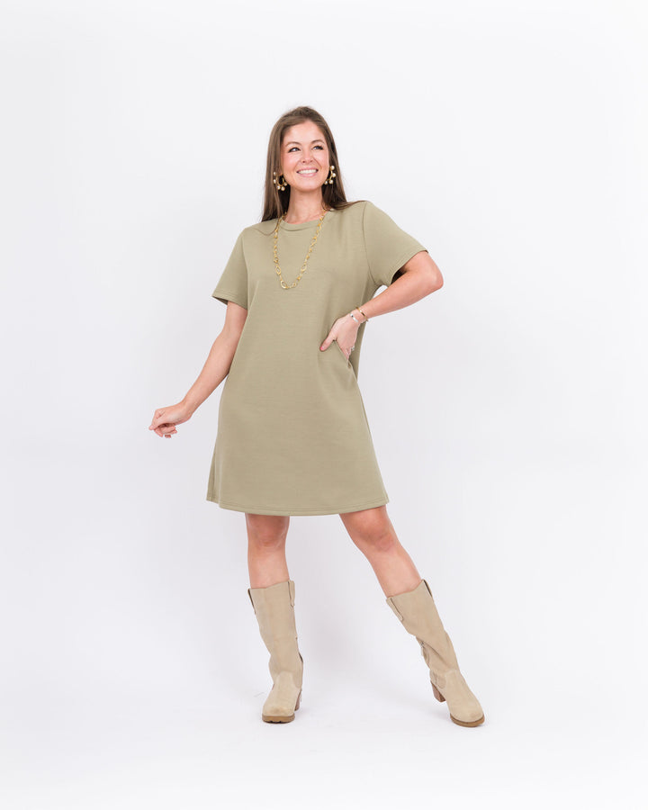 Piece of Me Dress-Light Olive