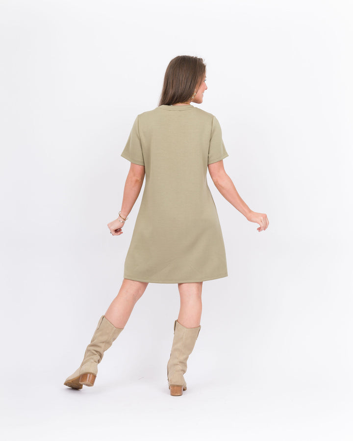 Piece of Me Dress-Light Olive