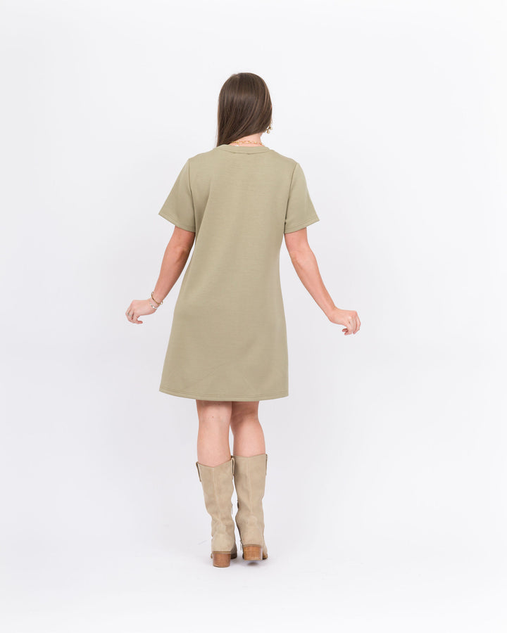 Piece of Me Dress-Light Olive