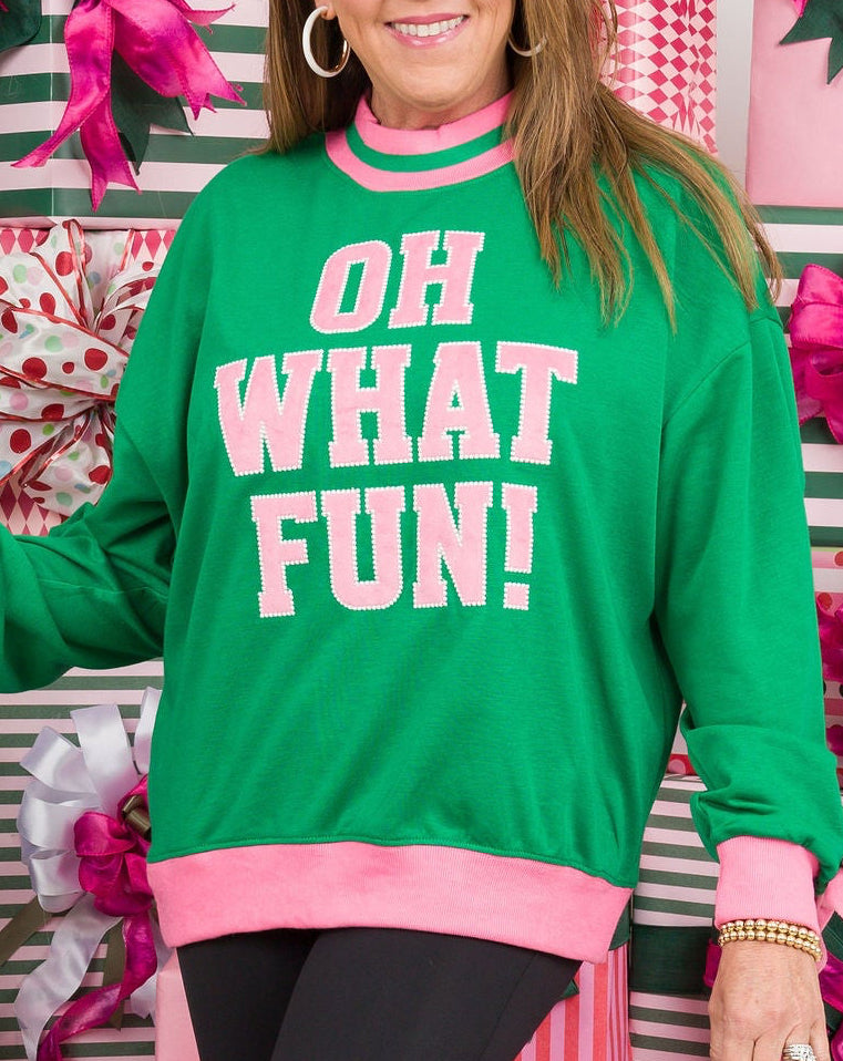 Oh What Fun Green Top