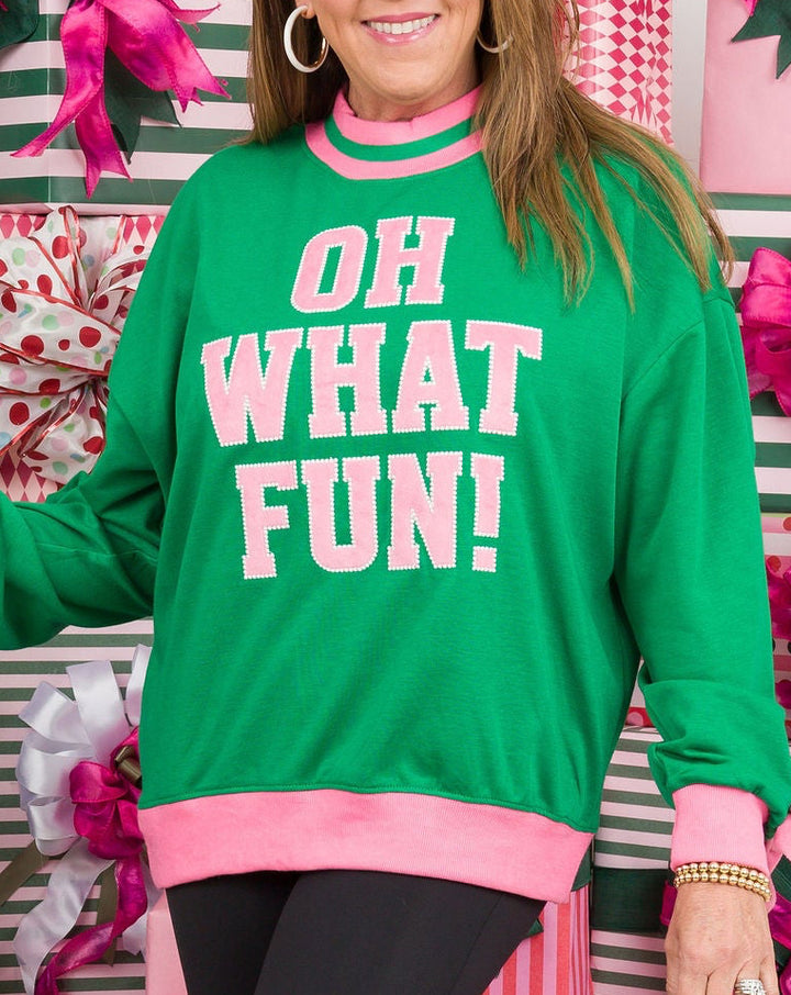 Oh What Fun Green Top
