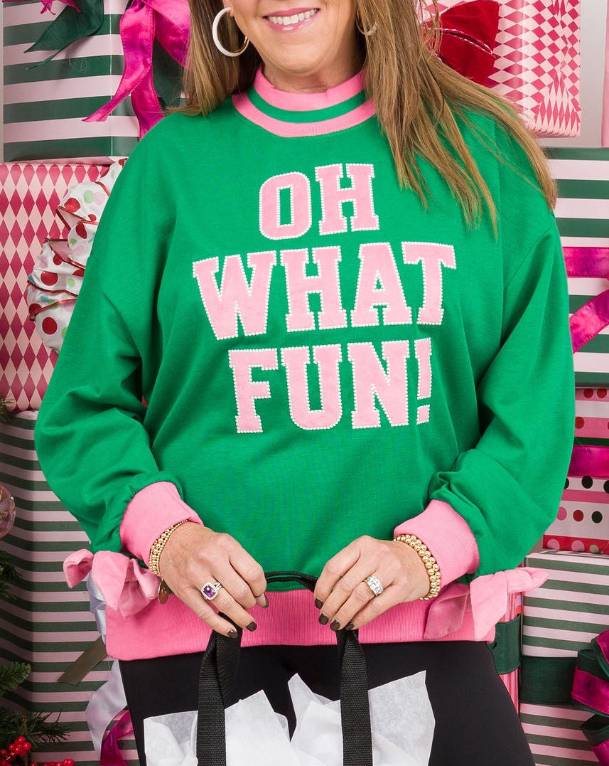 Oh What Fun Green Top