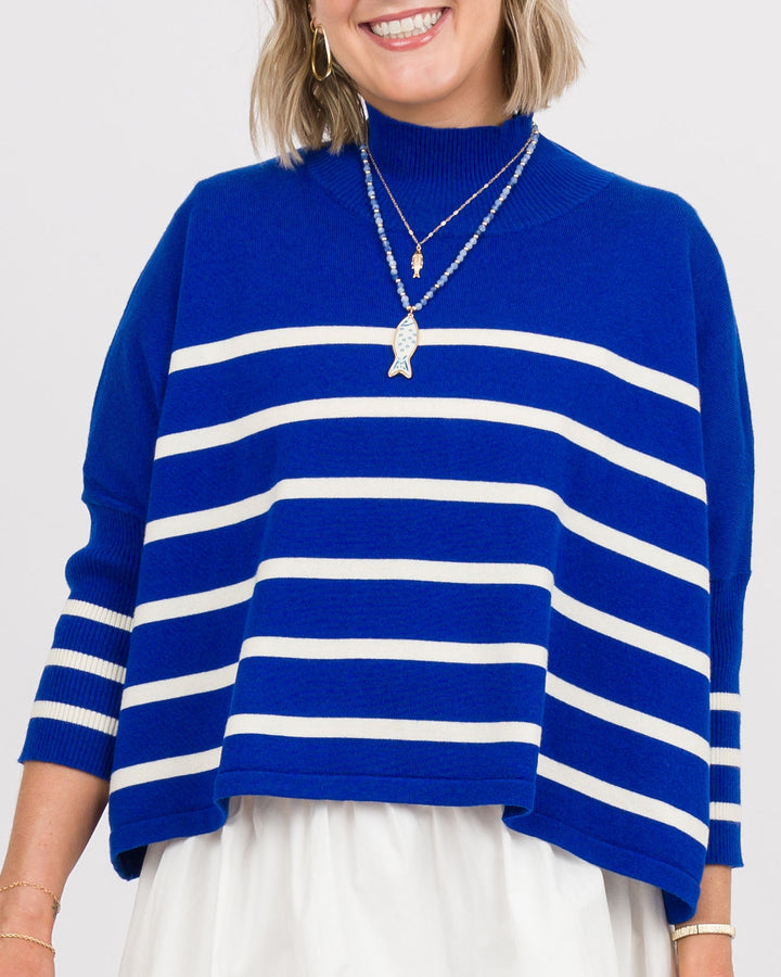 Kerisma Aja Ortho Striped Sweater - Blue and White