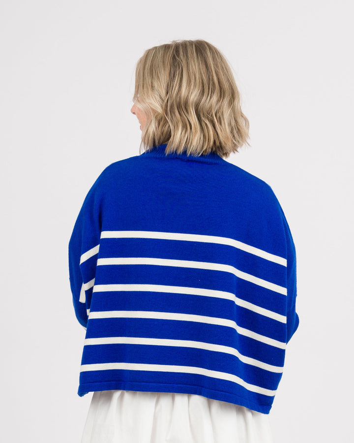 Kerisma Aja Ortho Striped Sweater - Blue and White