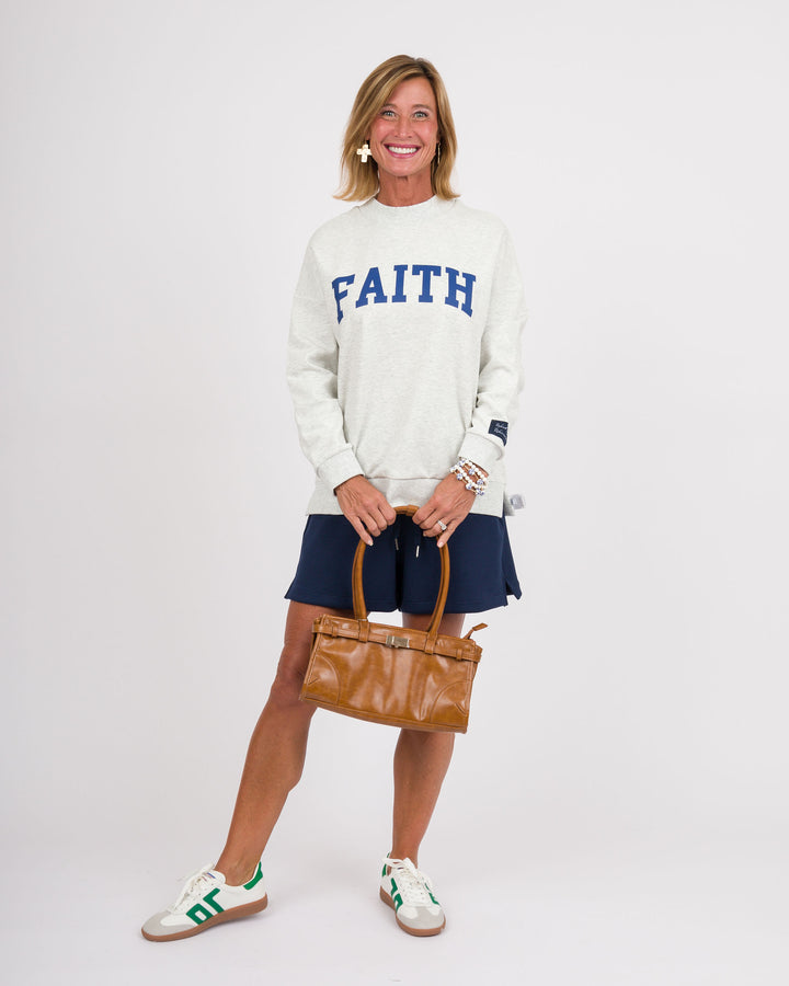 Reversible Faith/Grace Sweatshirt - Grey