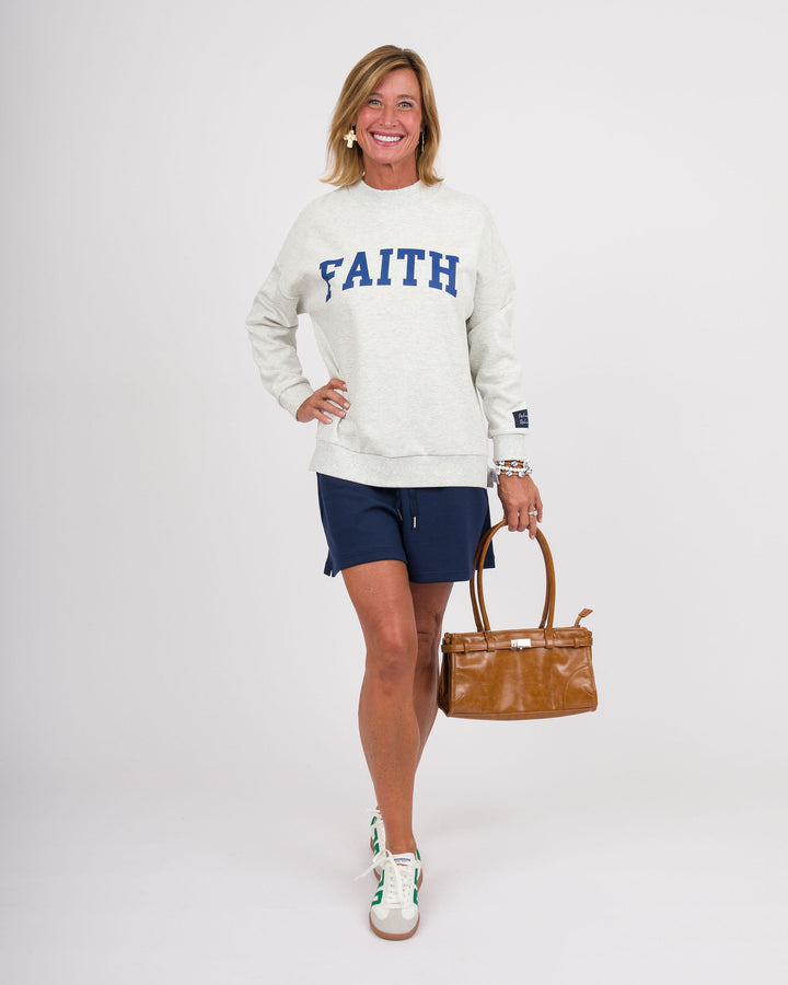 Reversible Faith/Grace Sweatshirt - Grey
