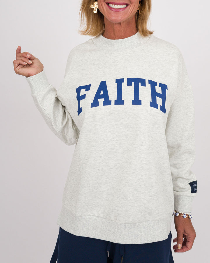 Reversible Faith/Grace Sweatshirt - Grey