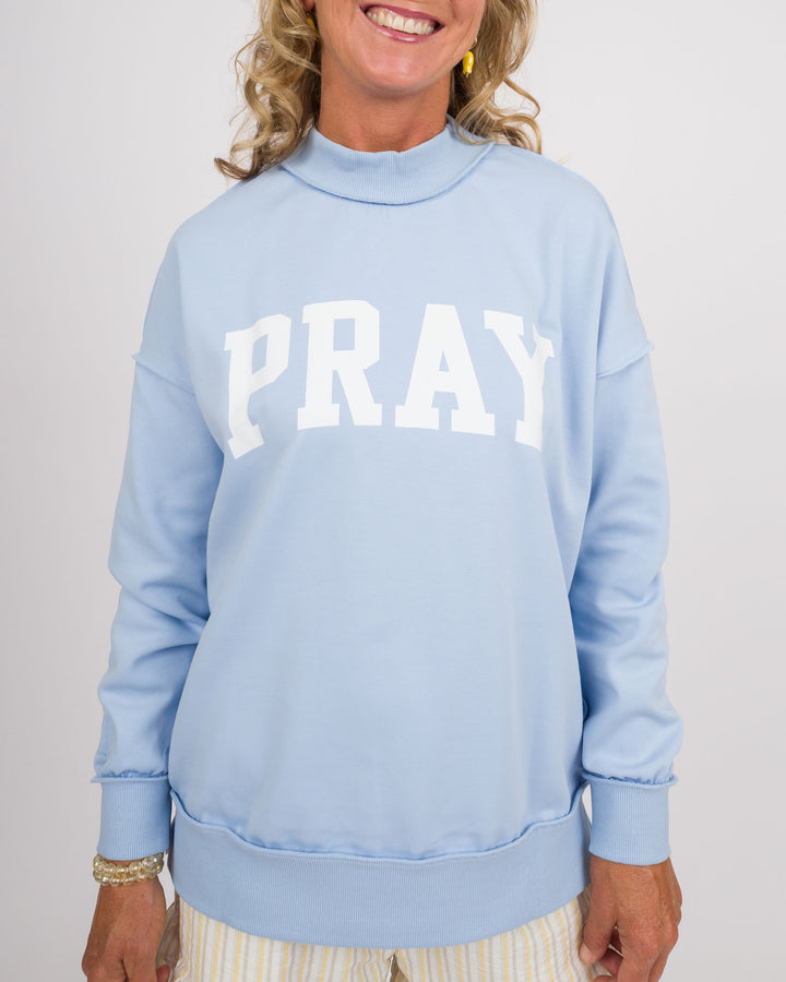 Reversible Hope/Pray Sweatshirt - Blue