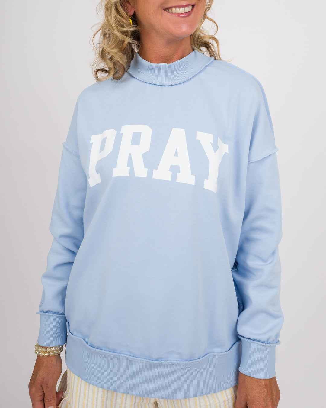 Reversible Hope/Pray Sweatshirt - Blue