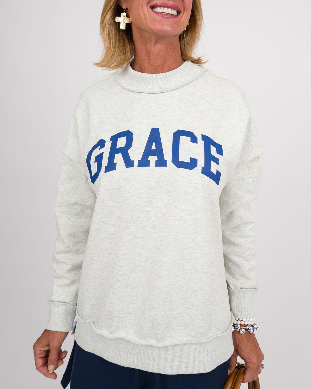 Reversible Faith/Grace Sweatshirt - Grey