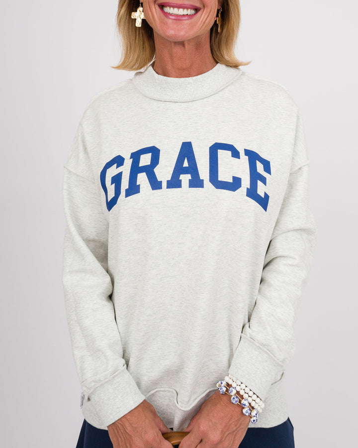 Reversible Faith/Grace Sweatshirt - Grey