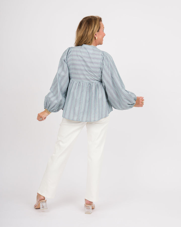 Topiary Tie Front Top