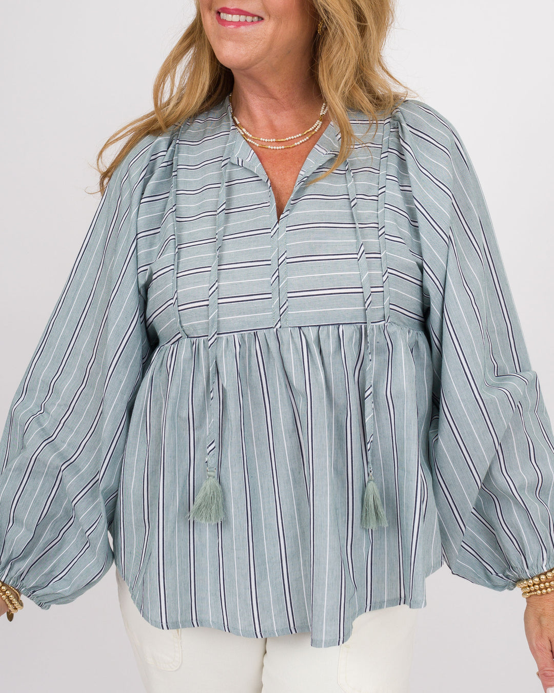 Topiary Tie Front Top