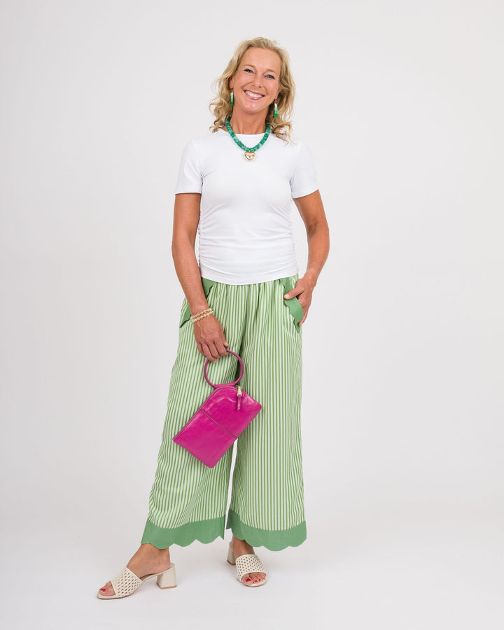 Tasha Ruched Tee - White