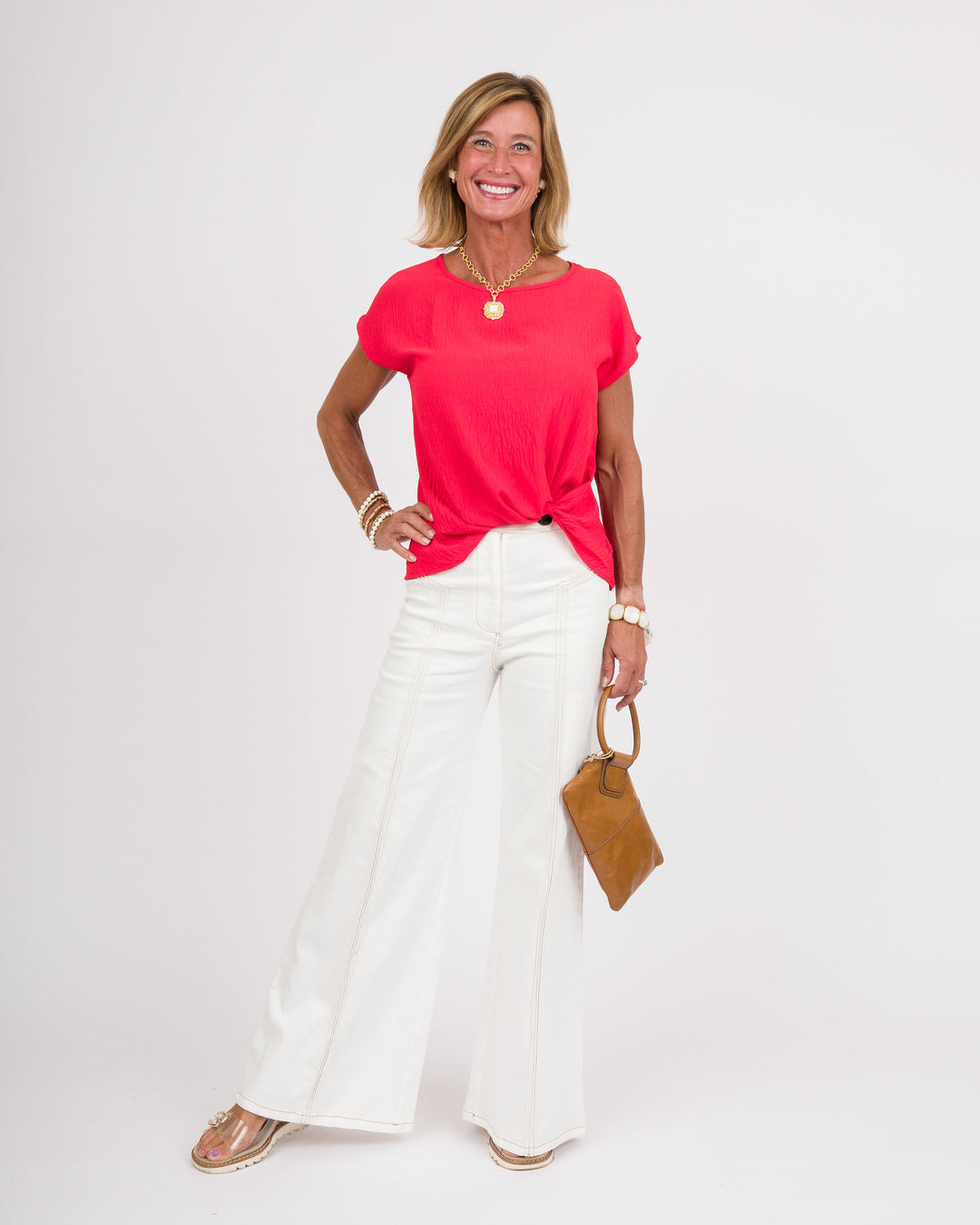 Knot Your Basic Red Top