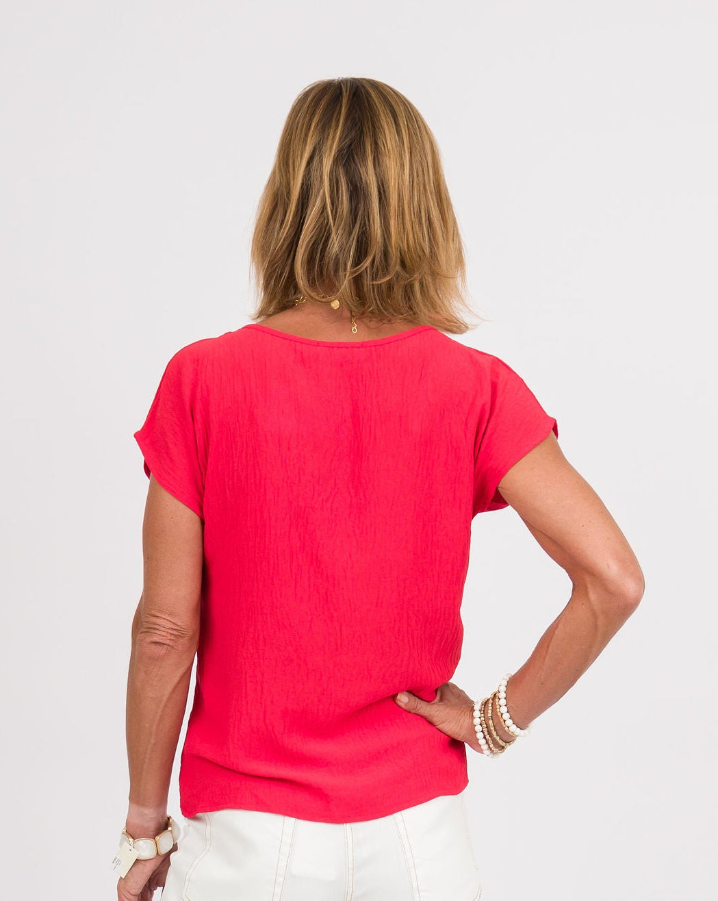 Knot Your Basic Red Top