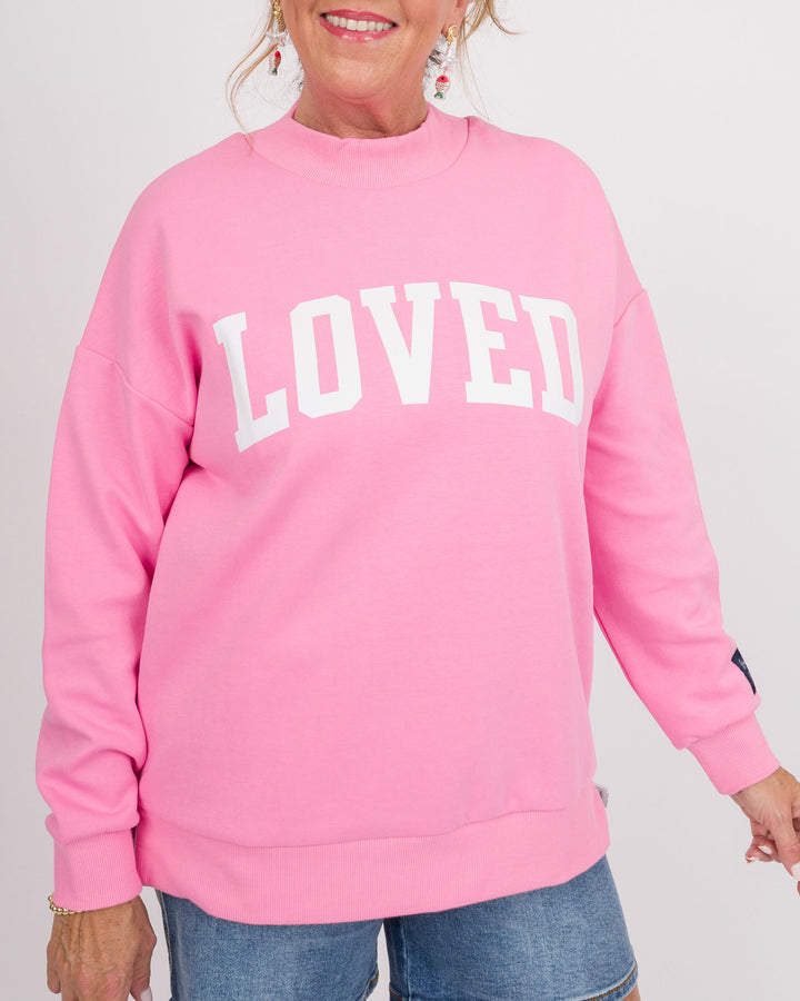Reversible Love/Chosen Sweatshirt - Pink