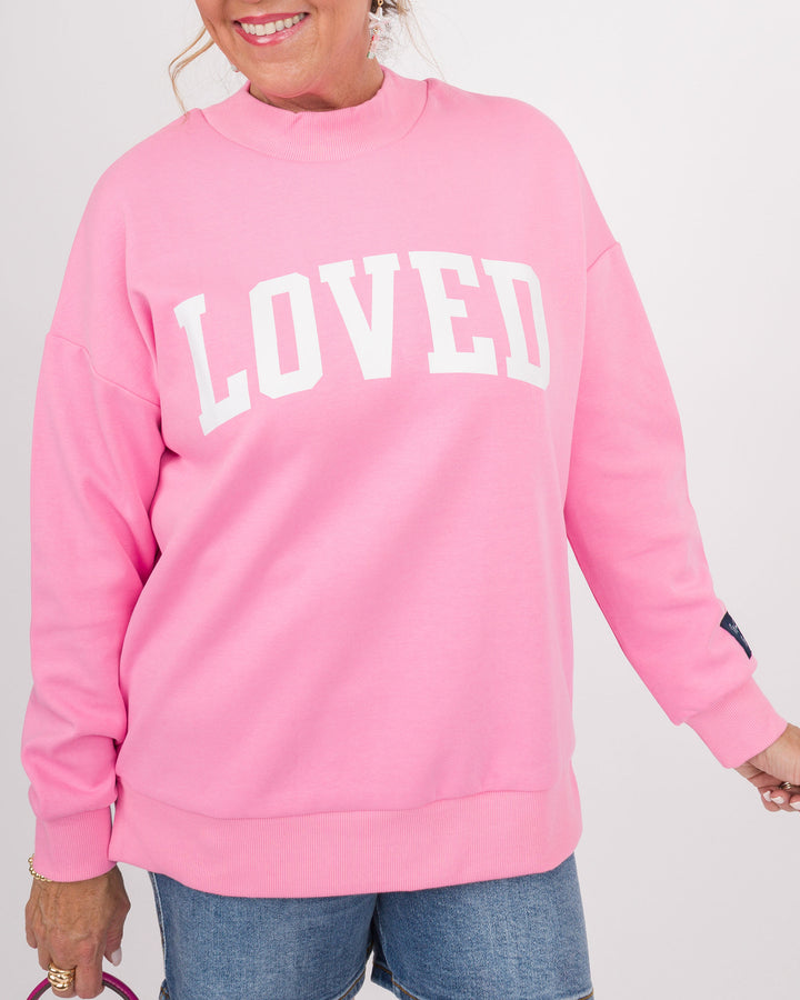 Reversible Love/Chosen Sweatshirt - Pink