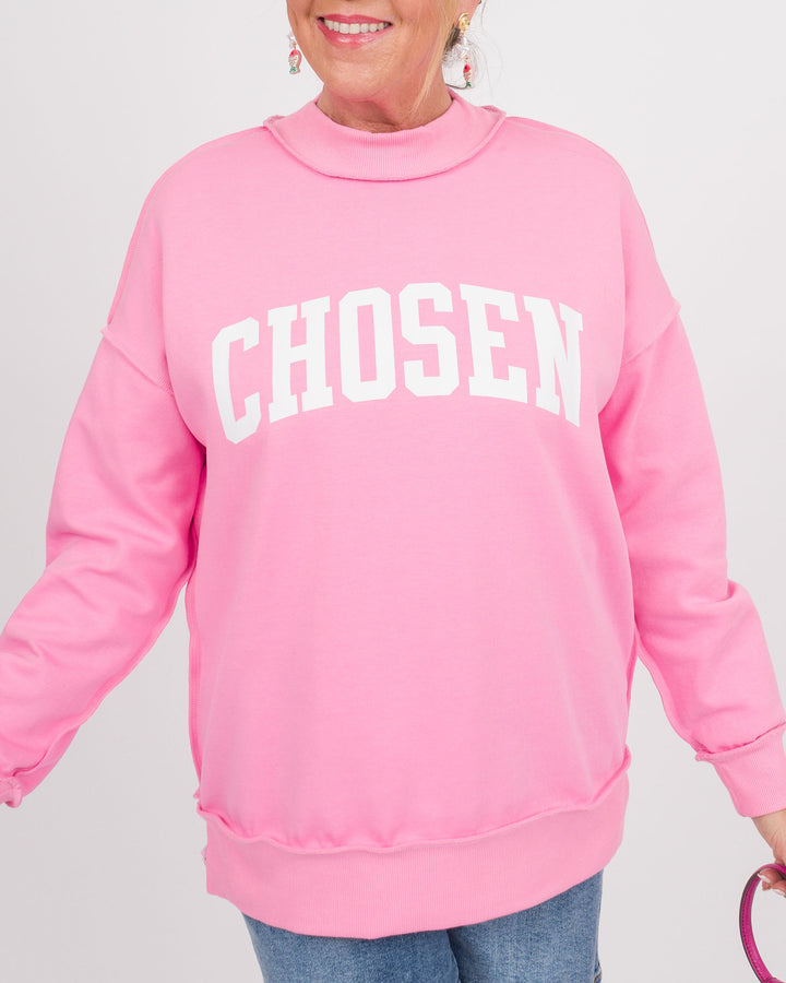 Reversible Love/Chosen Sweatshirt - Pink