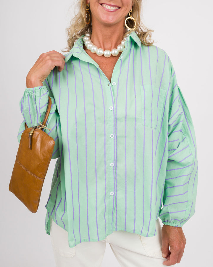 Grapevine Striped Button Down