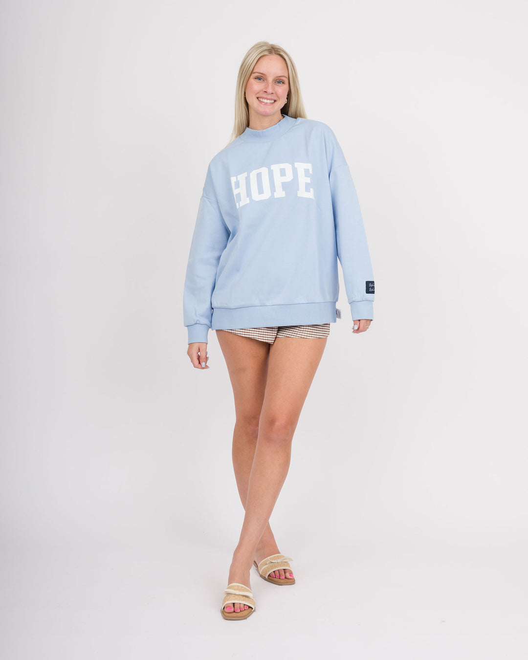 Reversible Hope/Pray Sweatshirt - Blue