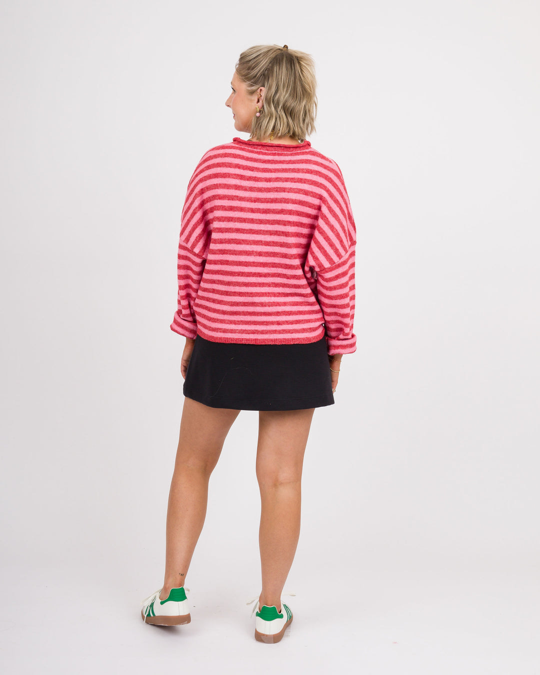 Piper Cardigan - Red Stripe