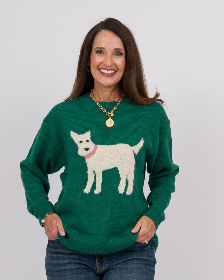Green Scottie Sweater