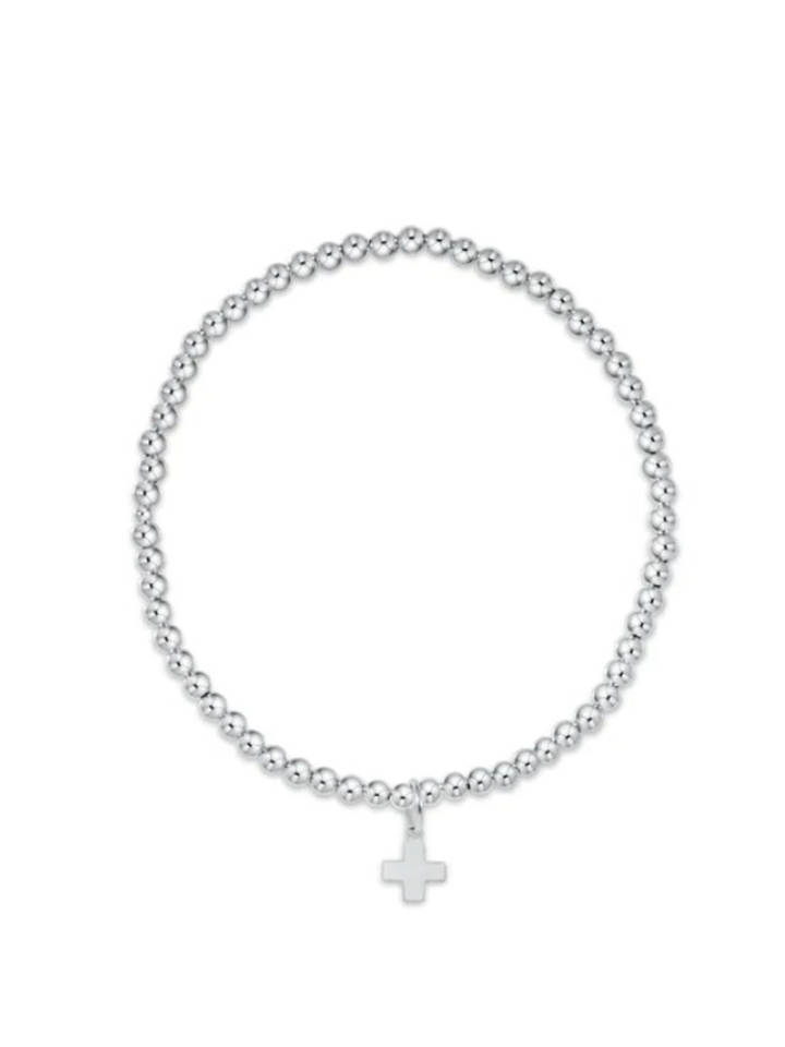 enewton Classic Sterling 2mm Cross Charm Bracelet