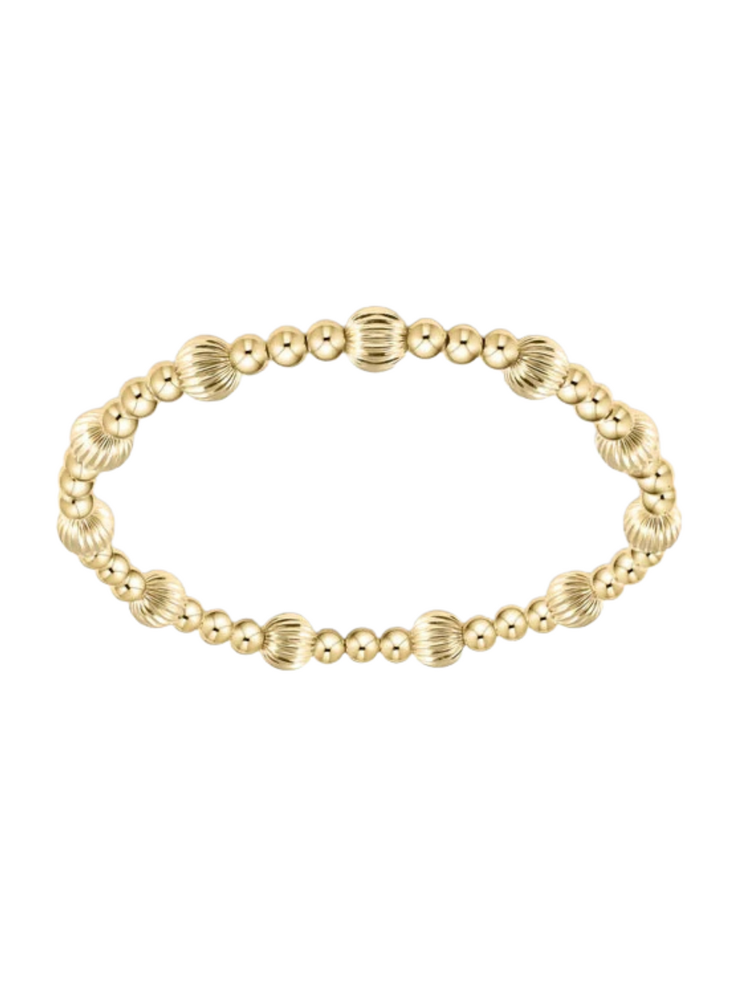 enewton Dignity Sincerity Pattern 6mm Bead Bracelet - Gold