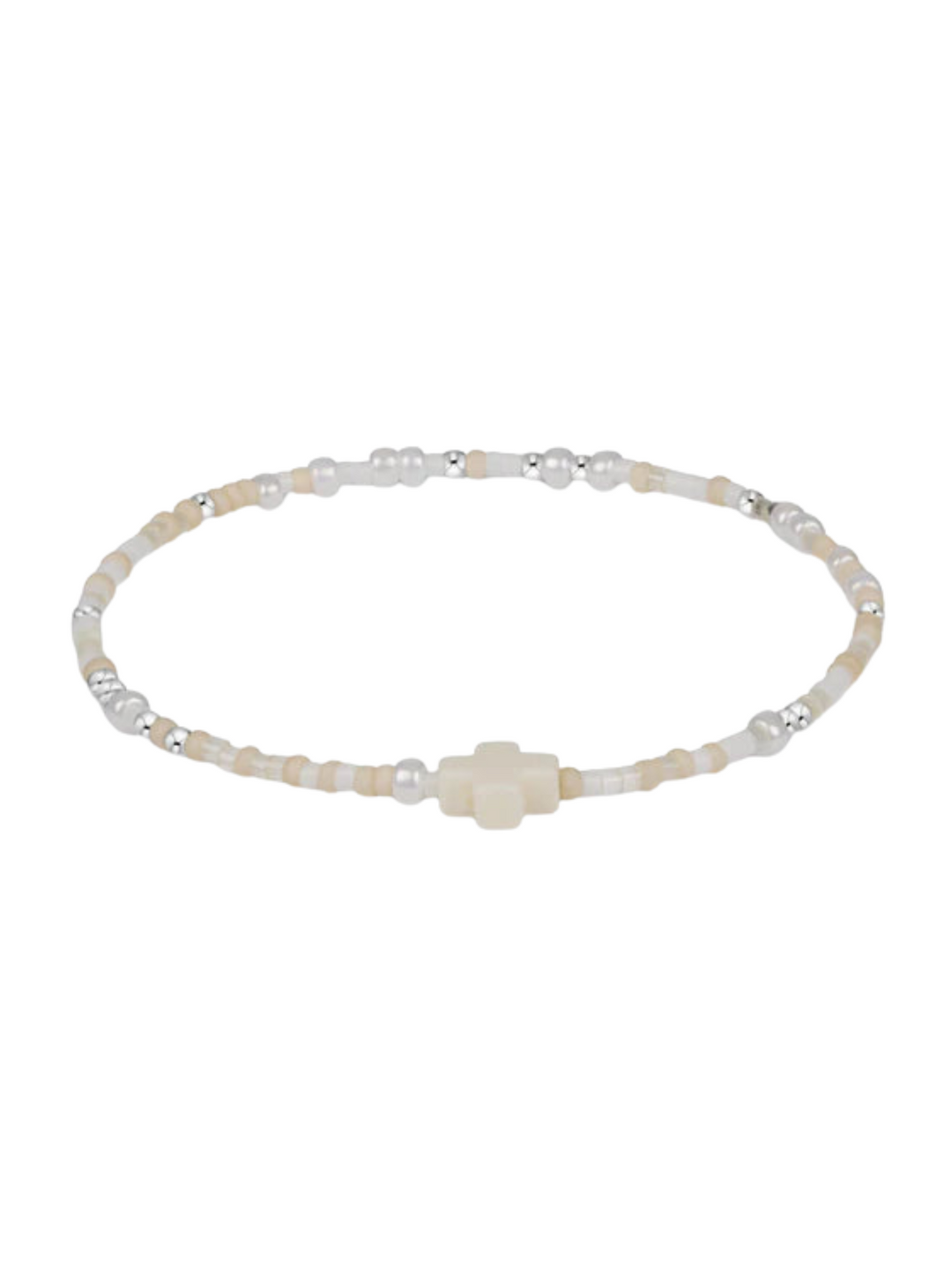 enewton Hope Unwritten Sterling Signature Cross Bracelet- Call Me On My Shellphone