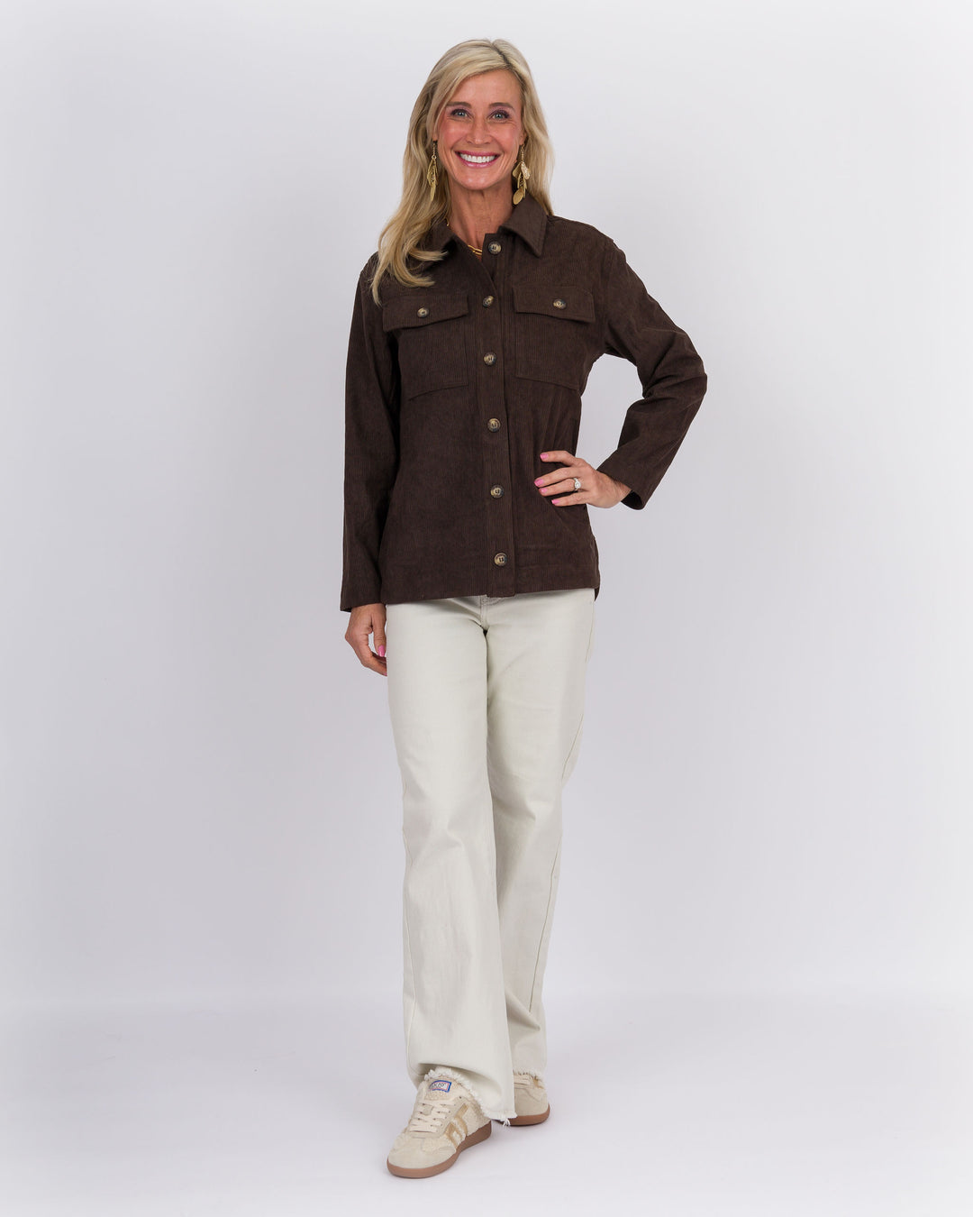 Annissa Shacket Timber Brown