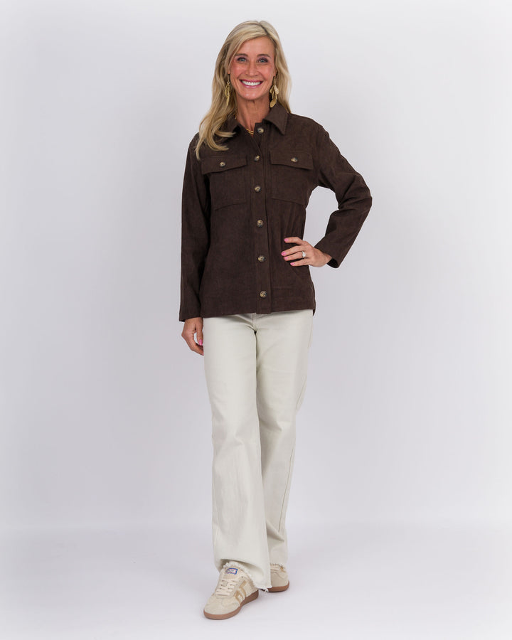 Annissa Shacket Timber Brown
