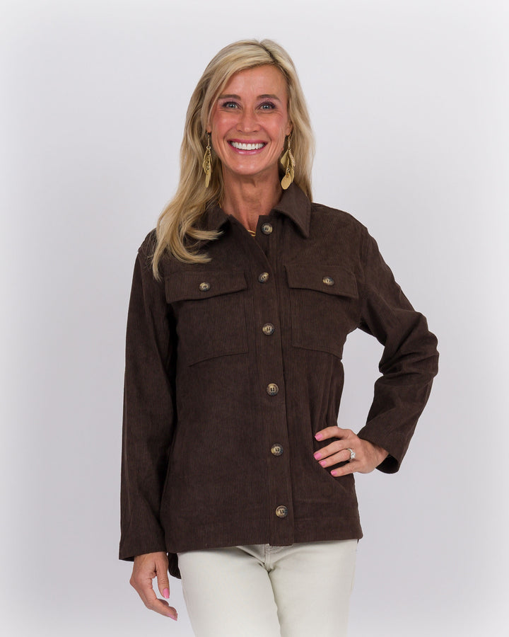 Annissa Shacket Timber Brown