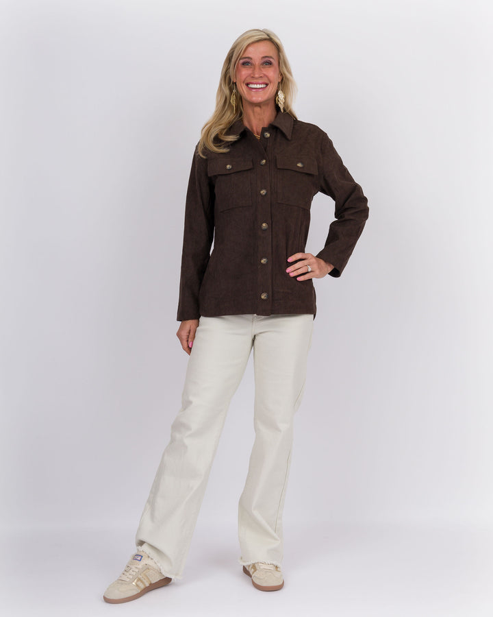 Annissa Shacket Timber Brown