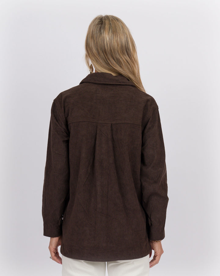Annissa Shacket Timber Brown