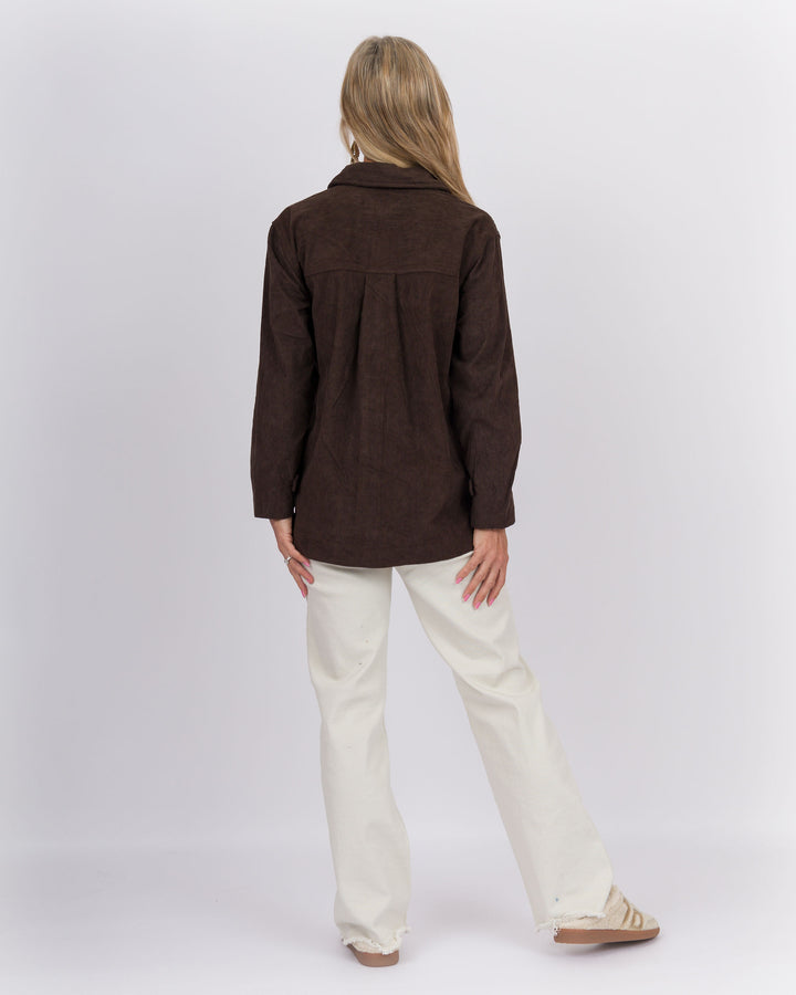 Annissa Shacket Timber Brown