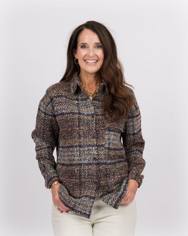 Cersei Shacket Tan Rust