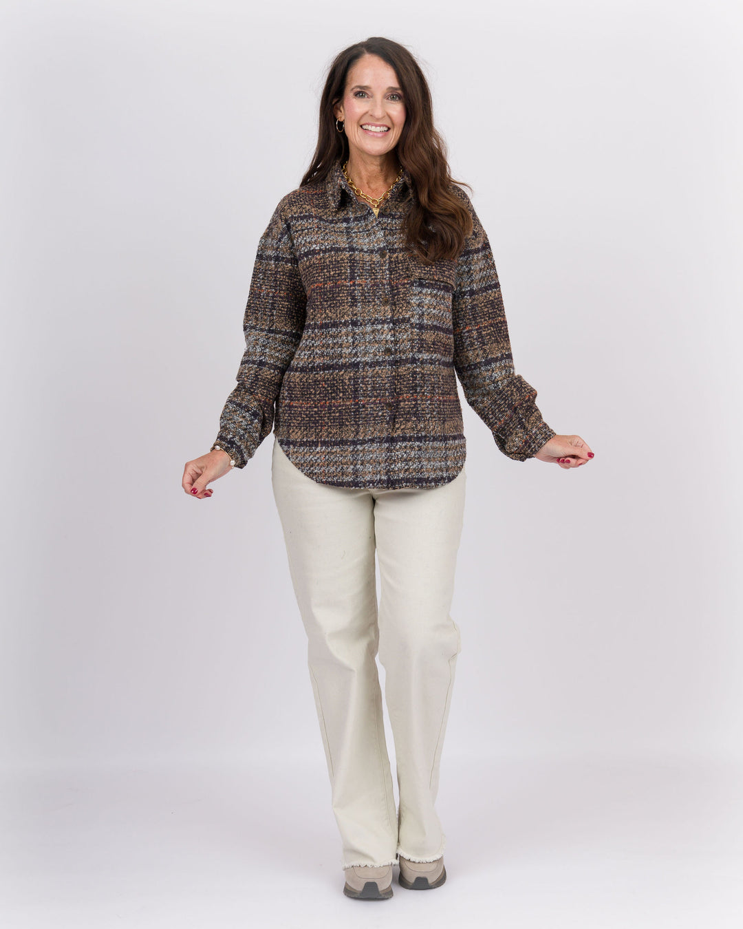 Cersei Shacket Tan Rust